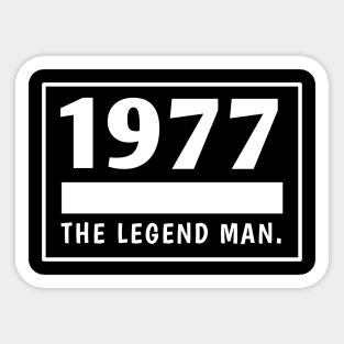 1977 birthday Sticker